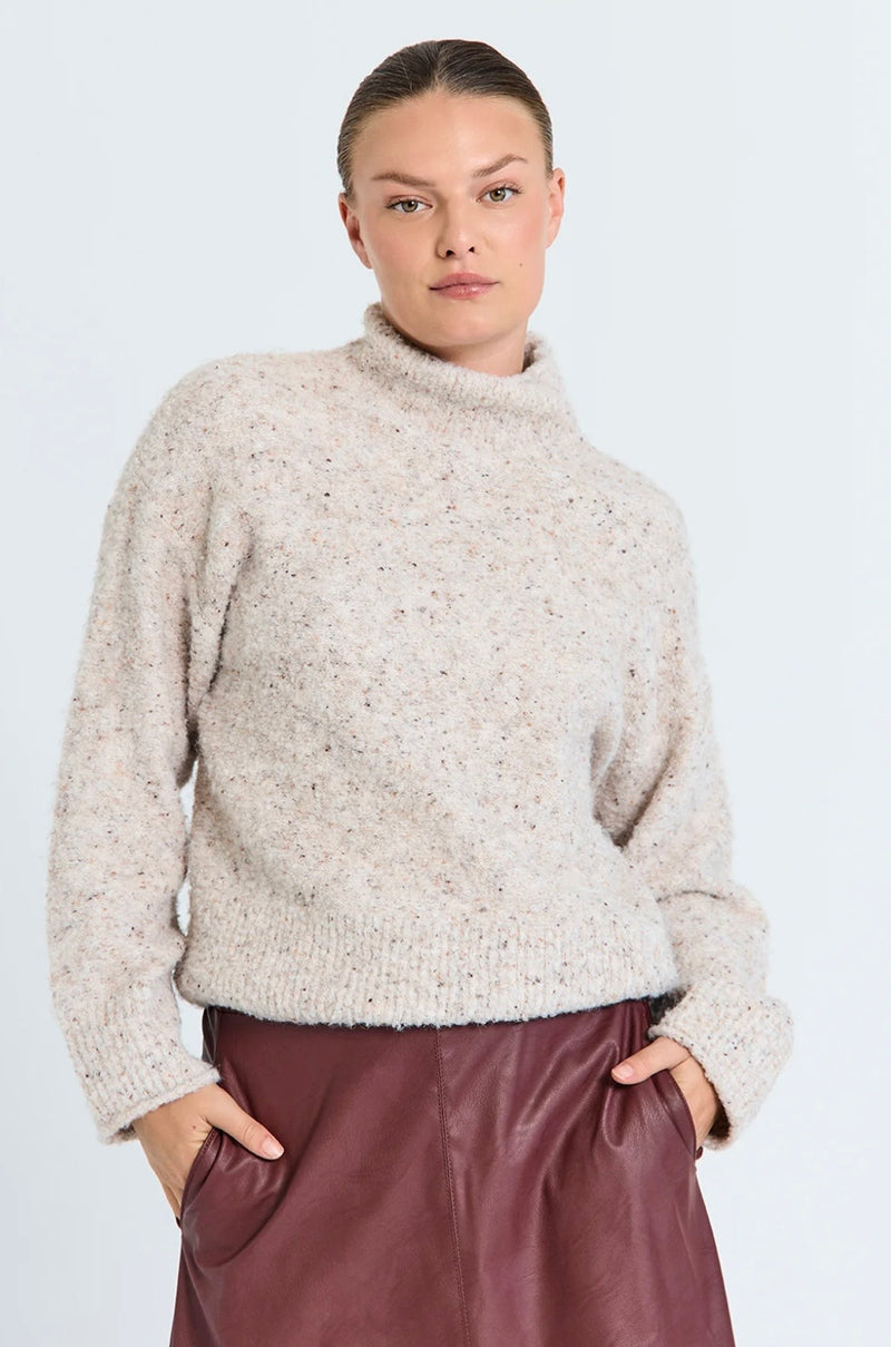 GRNEMES PULLOVER Beige Melert