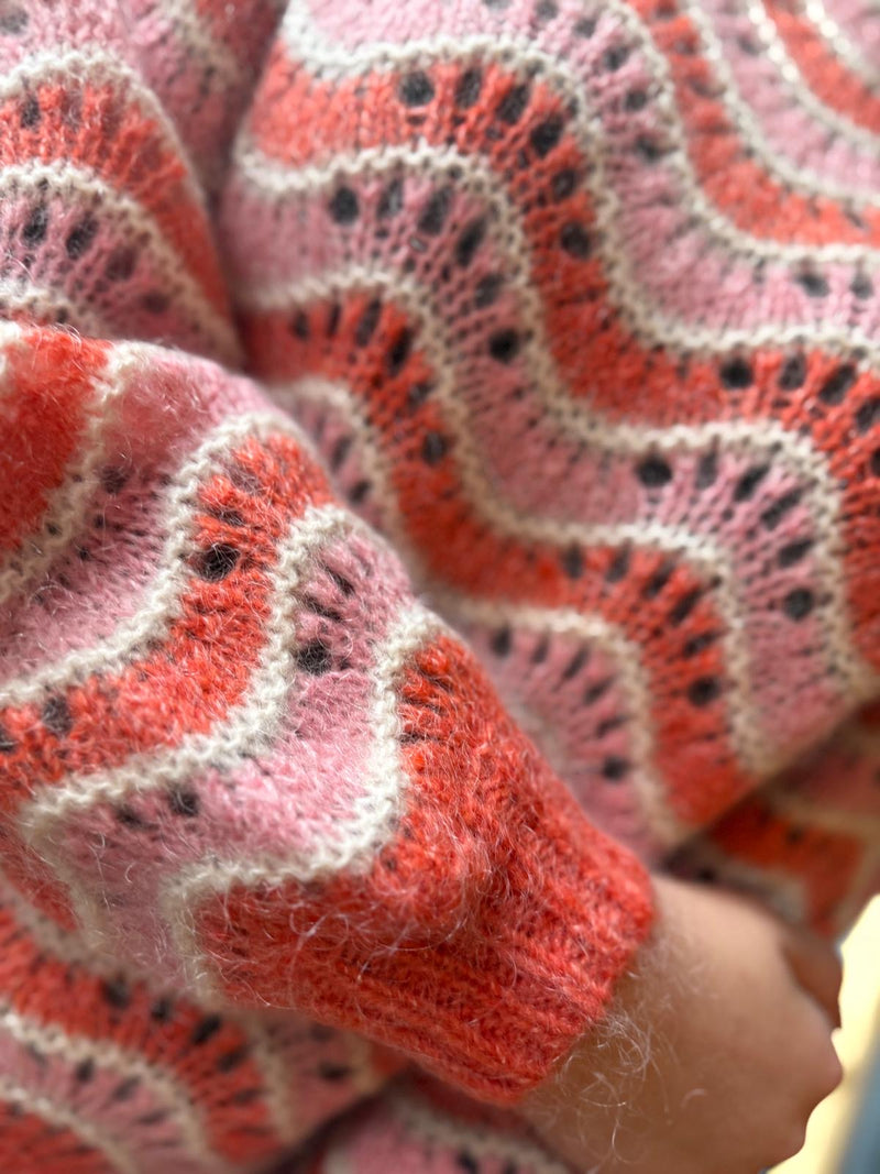 EMANI BLEND KNIT PULLOVER Koral/Rosa