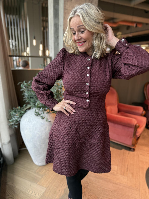 TALIAMA DRESS Burgunder