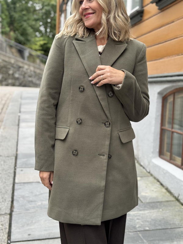 RUBIE BLAZER COAT Olivengrønn