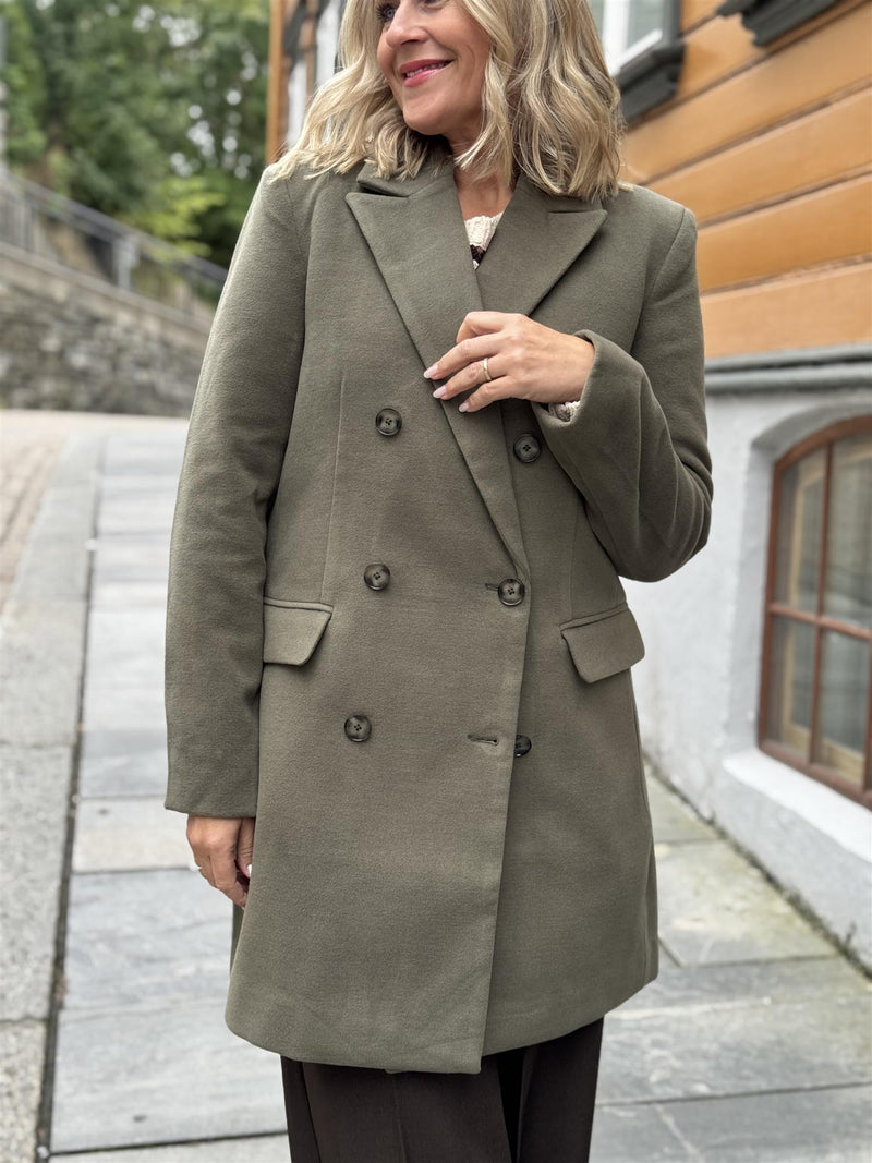 RUBIE BLAZER COAT Olivengrønn