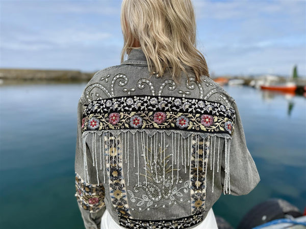 VISION OVERSIZE JACKET Vasket Grå