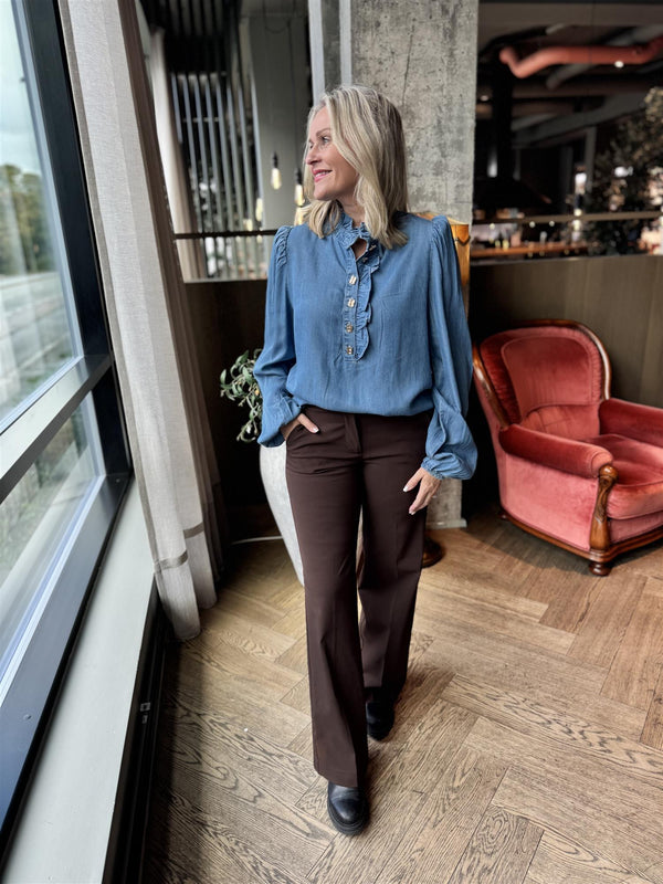 SOLVEJ WIDE PANT Brun