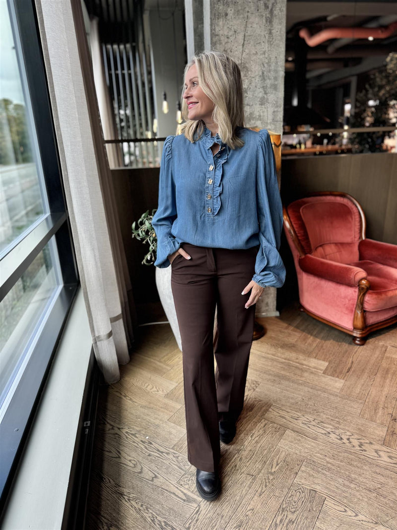 SOLVEJ WIDE PANT Brun