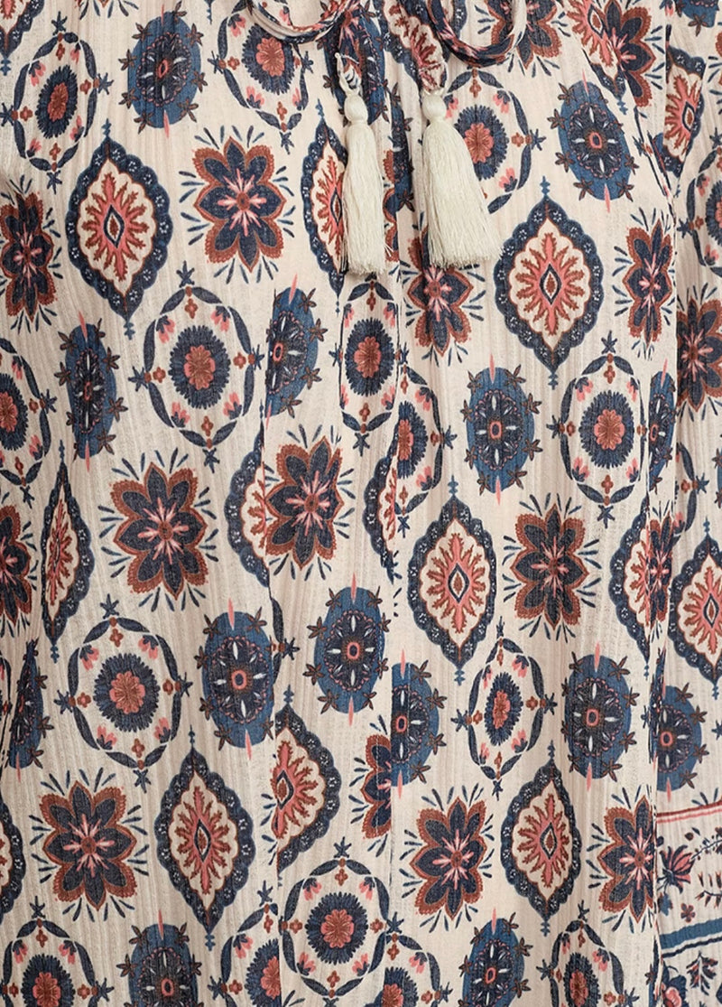 Nomes blouse Beige Med Mønster