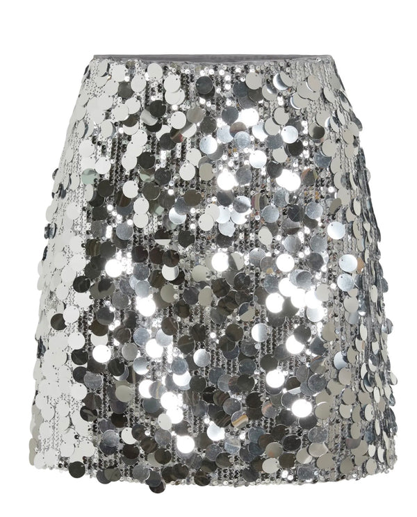 VICHAYA MINI SKIRT Sølv
