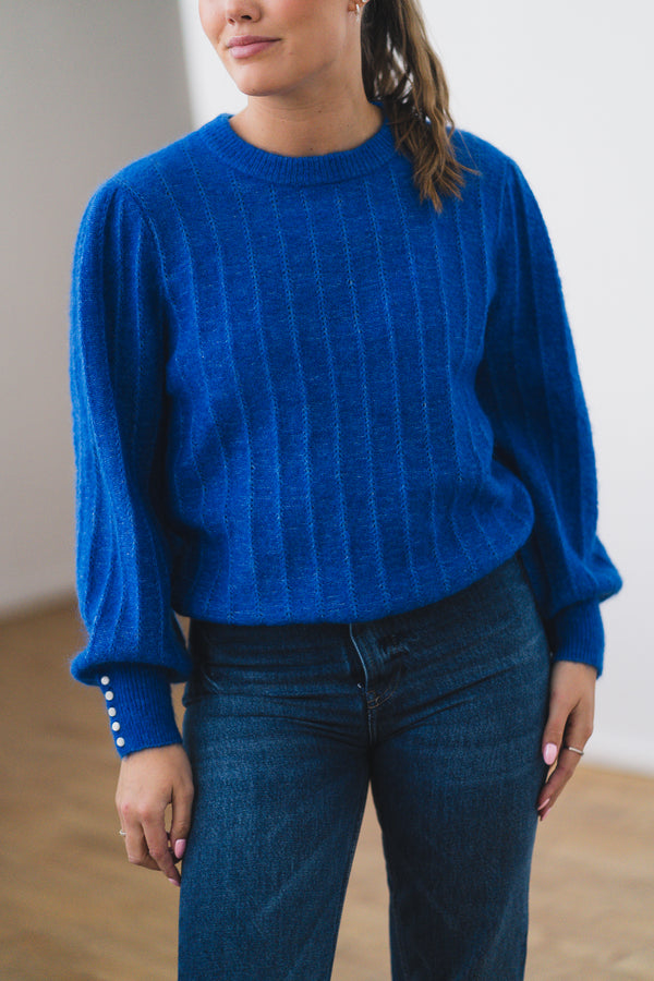 AMALIE PULLOVER Kongeblå