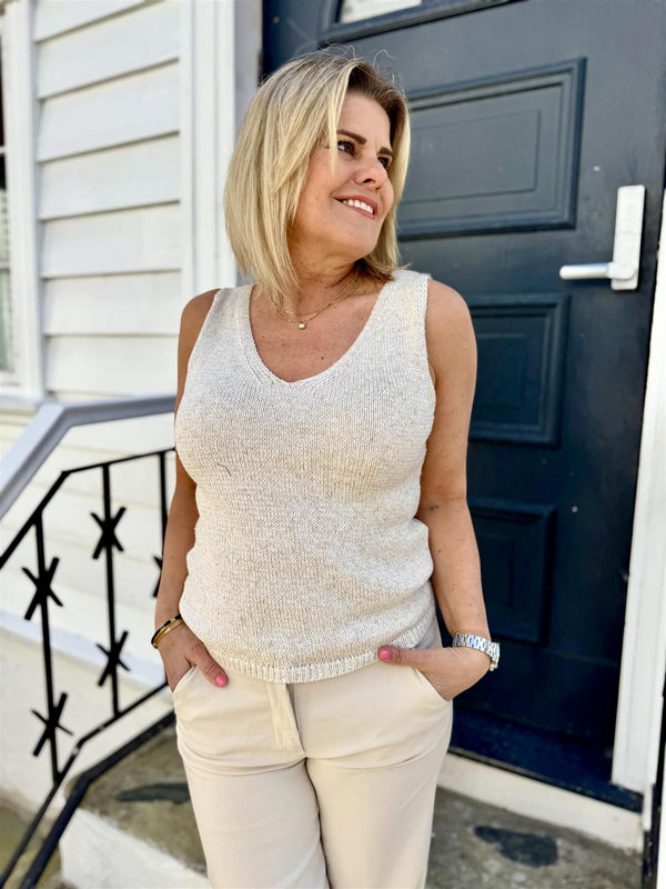 GRSCALIVA TOP Beige
