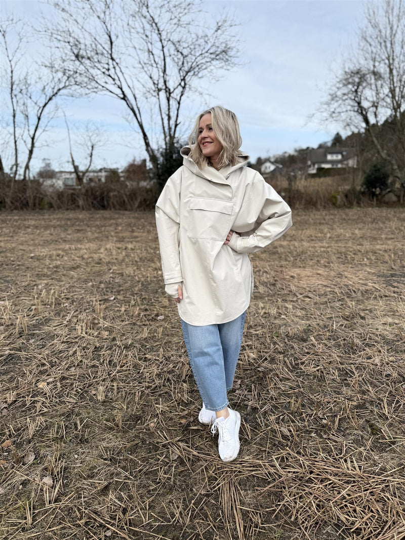 Lilly Poncho Birch/Blue Bell