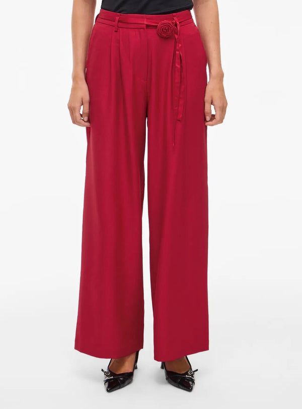 Catalina Wide Pants Rød