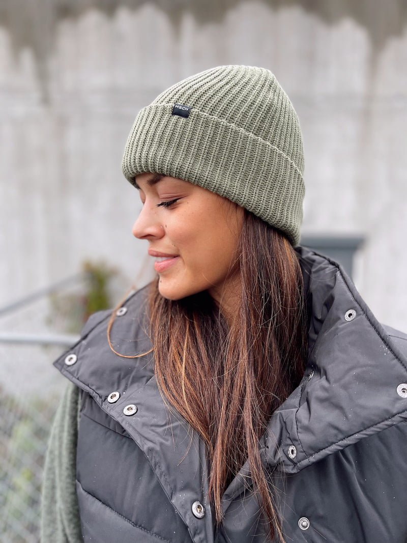 Galine Rachelle Beanie Mørkegrønn